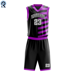 ชุดกีฬาบาสเก็ตบอลผ้าโพลีเอสเตอร์คุณภาพสูงมีโลโก้ตามสั่งระบายอากาศขนาดใหญ่สีสันสดใส - Product Image 3