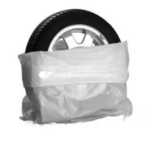 Clear polyethylene plastic bags for storage of auto part