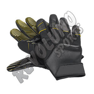 Gants de football américain en cuir synthétique personnalisé imprimé en silicone avec paume collante impression par sublimation main supérieure - Product Image 1