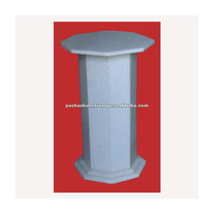 ฐานหินอ่อนสีขาวทำด้วยมือ - Product Image 1