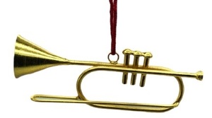 Ornamento de trompeta de hierro colgante de Navidad, grande, de Metal, para decoración del hogar, la mejor calidad, en miniatura, novedad - Product Image 4