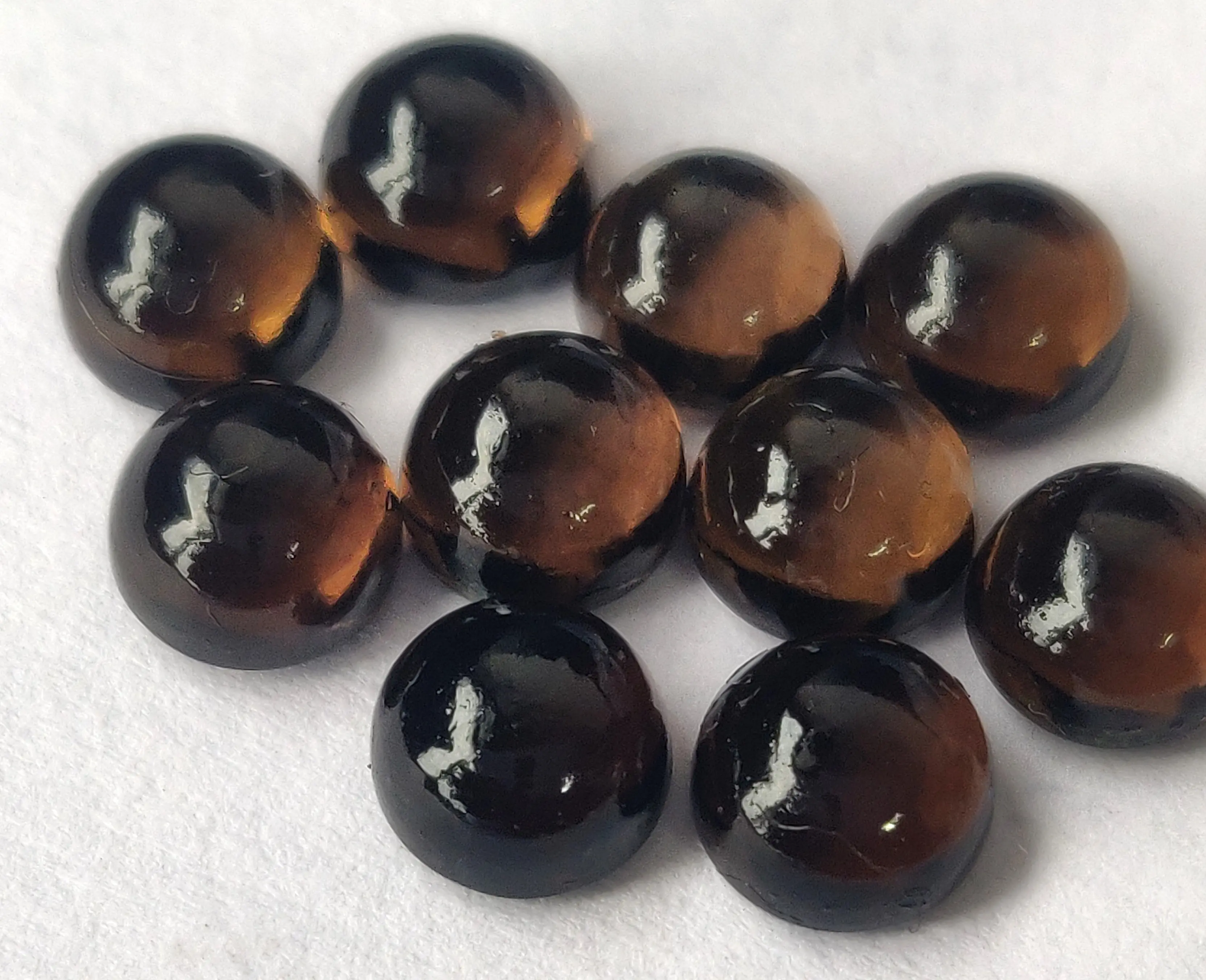 प्राकृतिक शक्की क्वार्ट्ज दौर Cabochon 3mm करने के लिए 10mm-शीर्ष गुणवत्ता शक्की Moonstone Cabochon दौर