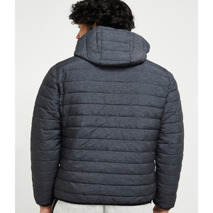 Wholesale Custom Logo <b>Winter</b> Blank Black Reversible Hooded Waterproof <b>Thick</b> Cotton Filled Men Bomber Jackets & <b>Coats</b> - Product Image 6