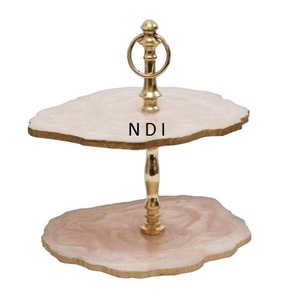 Support de service pour gâteau aux fruits, support à gâteau en bois, support de service personnalisé pour gâteau et dessert, plateau à gâteau multi-usages - Product Image 5