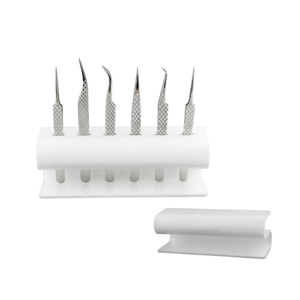 Satinado de extensión de pestañas pinzas hecho de alemán de acero inoxidable con todo la oxidación de prevención de los procedimientos - Product Image 1