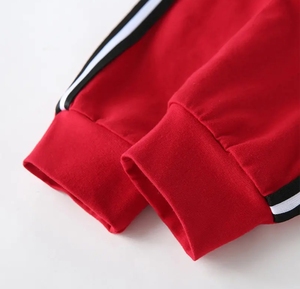 Atacado casacos de manga longa para meninos com zíper e cordão calças de corrida com bolsos conjuntos de roupas esportivas de Bangladesh - Product Image 6