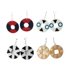 Pendientes de Plata con Incrustaciones de Resina Epoxi, Novedad, Joyería de Moda para Mujer, Regalo, Artesanía de Calidad - Product Image 5