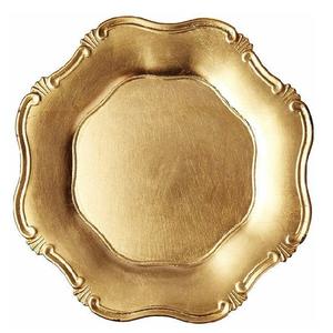 Plateau de serveur de nourriture décoratif fait à la main galvanisé par plat de chargeur de finition antique en métal de forme arrondie sûre - Product Image 6