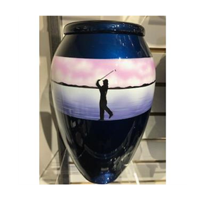 ภาพอ่าวน้ำโลหะผู้ใหญ่เผาศพโกศสไตล์อเมริกัน/ยุโรป - Product Image 4