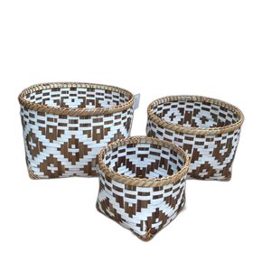 Panier de rangement en bambou naturel 100% de taille personnalisée Solution de stockage à domicile - Product Image 2