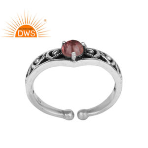 Design antique Bague en argent sterling 925 Taille libre Bague en tourmaline rose Fabricant de bijoux Collection classique - Product Image 1
