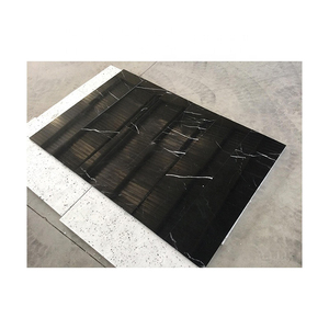 Etiquettes de marbré noir naturel, carrelage de haute qualité en marbre noir, pour comptoir de sol, décoration, fournisseur turc - Product Image 2