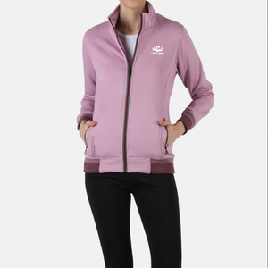 Sudadera con capucha personalizada para mujer, de algodón y poliéster, ropa para Parte Superior Femenina, color púrpura, con Logo personalizado, fabricada por camuflaje Impex, 2022 - Product Image 1