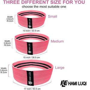 2025 venta al por mayor Durable PK forma de cadera bandas de entrenamiento bandas de resistencia de tela de entrenamiento Fitness en casa bandas de ejercicio antideslizantes anchas - Product Image 4