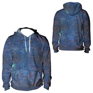 Sweat-shirt à capuche pour hommes, en molleton personnalisé par sublimation, vêtements de sport, - Product Image 3