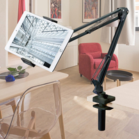 Support de bureau universel réglable le plus vendu, en alliage d'aluminium, flexible, pour téléphone portable et tablette