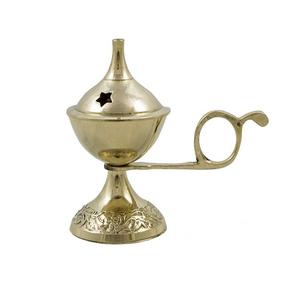 Brûleur de Bakhoor en laiton de couleur or fait à la main conception standard brûleur d'encens islamique de taille personnalisée à un prix compétitif - Product Image 2