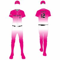 Uniforme de Béisbol de Alta Calidad, 100% Poliéster, Manga Corta, Logotipo Frontal, Transpirable, Nombre del Equipo Personalizado, Precio Bajo al por Mayor