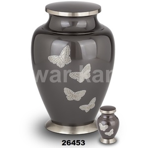 Urna de cremación para cenizas urna grabada de mariposa para adultos - Product Image 1
