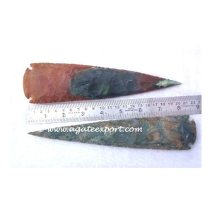 Puntas de flecha de ágata india a granel superventas | Puntas de flecha naturales de 8 pulgadas - Product Image 1