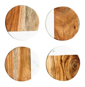 Directo de fábrica 100%, posavasos de madera y mármol de alta calidad, posavasos de mármol Natural en blanco para uso en la mesa, alfombrilla de mesa a la venta - Product Image 2
