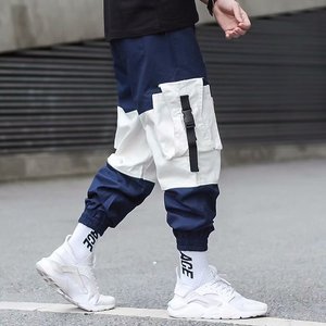 Pantalones Cargo holgados e informales para hombre, joggers con múltiples bolsillos, con cordón, deportivos, estilo Hip Hop, novedad de 2021 - Product Image 2