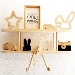 <span class=keywords><strong>Étagère</strong></span> <span class=keywords><strong>murale</strong></span> en bois brut pour la décoration de la chambre de bébé et d'<span class=keywords><strong>enfant</strong></span>, <span class=keywords><strong>étagère</strong></span> artisanale en bois - Product Image 3