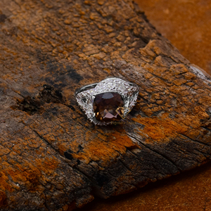 ที่มีคุณภาพสูงธรรมชาติ Smoky ควอตซ์แหวนพลอย925เงินสเตอร์ลิงเครื่องประดับแหวนแต่งงานที่งดงามสำหรับซัพพลายเออร์ขายส่ง - Product Image 3