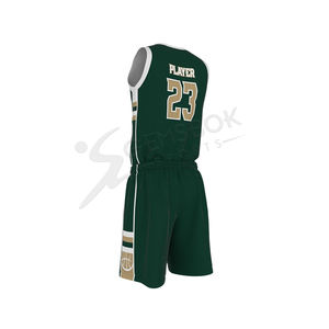 ชุดเครื่องแบบบาสเก็ตบอลคอวีแห้งเร็ว,ชุดเครื่องแบบบาสเก็ตบอลสวมใส่สบายขายส่งแบบระเหิดสั่งทำ - Product Image 6