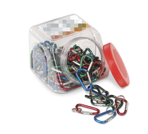 Mousqueton en aluminium de couleur arc-en-ciel en forme de poire mousquetons crochet de suspension pour sac à dos - Product Image 5