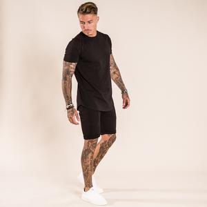Ensemble d'été pour hommes en coton biologique 100% de haute qualité, séchage rapide, manches courtes, vêtements de plage, survêtement de sport, ensembles jumeaux pour hommes - Product Image 1