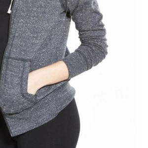 เสื้อฮู้ดสวมหัวผ้าฝ้ายสำหรับผู้หญิงขนาดใหญ่พิเศษมีซิปด้านหน้าซักแบบลำลองสำหรับฤดูใบไม้ร่วง - Product Image 6