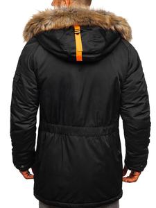 Chaquetas de invierno para hombre, abrigos a la moda, ligeras, cálidas, a prueba de viento, cómodas, Parka larga - Product Image 3