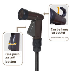 Ensemble de bobine de tuyau léger portable de 20 mètres avec mini pulvérisateur marron 3L outils de jardinage en plastique pour un usage familial - Product Image 6