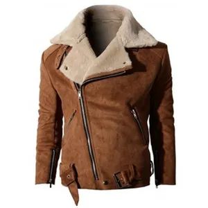High Quality Fashion Suede Leather Jacket for Women/2022 New Arrival Suede Leather Winter Jacket/Fur Lining Ladies Suede Jacket