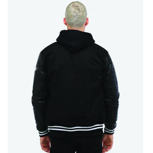 Chaquetas personalizadas para exteriores, ropa de béisbol de talla grande, parche de retales bordado, de bombardero, Universidad - Product Image 4