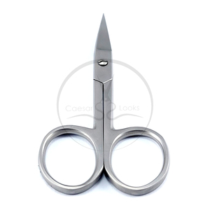 Ciseaux à ongles diamantés en acier inoxydable, outil de manucure de qualité professionnelle, lame incurvée, finition de sable, vente en gros, 9.5 CM, 1 pièce - Product Image 2