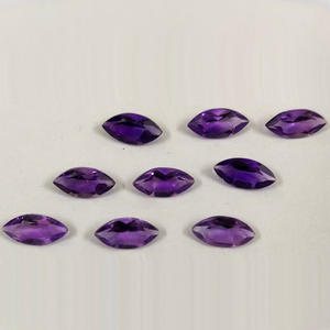 พลอยอเมทิสต์หินมาร์คีส์ธรรมชาติเจียระไนแบบหลวมๆผลิตจากอัญมณีประจำเดือนกุมภาพันธ์12X6มม. - Product Image 2