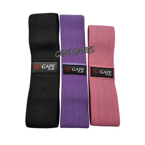 Groothandel Oem Aangepaste Thuisoefening <span class=keywords><strong>3</strong></span>-delige Bandset Antislip Fitnessbanden Fysiotherapie Stretching Elastische Heupband - Product Image 2