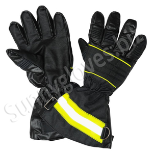 Gants de travail chinois pour hommes, en cuir, sécurisée et avec les mains, pour le pompier - Product Image 3