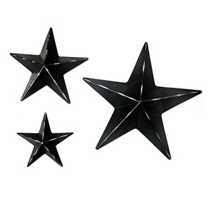 Estrella rústica tradicional decorativa, artículos de jardín para el hogar, hecha a mano, última pared, barata, venta al por mayor, Estrella rústica de Metal galvanizado - Product Image 3