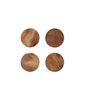 Tasse en bois de forme ronde, 6 pièces, pour la maison et la cuisine, pour le verre à eau et dessous de verre en bois pour les meilleurs ventes - Product Image 6