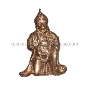 Brass Hanuman Ji Statue Handmade Home Decoration Brass Indian God Hanuman ji Statue For Home