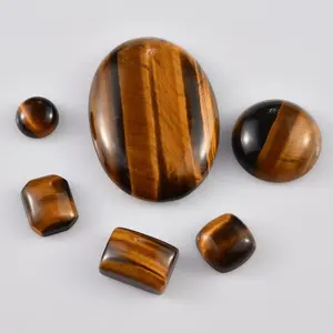Wholesale natural tiger's eye high quality shift light effect gemstone for making jewelry