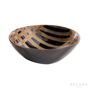 Handcrafted African OX Buffalo Horn Bowl Supplier New Design Handcrafted Salad Serving Horn Bowl Manufacturer - Product Image 2