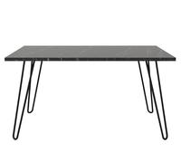 Table basse de luxe exclusive en bois aggloméré moderne avec pieds en fer Deren, plateau en marbre, finition mélamine, garantie 2 ans, meilleure qualité turque