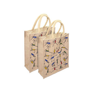 Newly Designed Jute Printed <b>Bags</b> Fashionable Reusable Handmade Multipurpose <b>Bag</b> With <b>Zip</b> Handmade Jute <b>Bags</b> at Best Price - Product Image 1