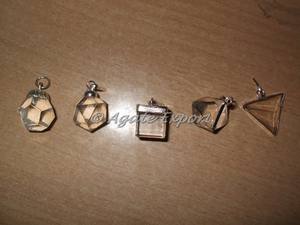 Conjunto de colgantes geométricos de cristal de cuarzo - Product Image 2