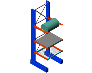 Estante voladizo de acero resistente de colores y tamaños personalizables Almacenamiento en almacén Rollo formado 2 años de garantía Recubrimiento en polvo BHD - Product Image 6