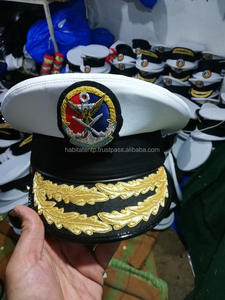 Uniformes Bordados, Producción de Gorras Marítimas Malasias, Imágenes, Muestra Gratuita, Gorras con Visera Blanca - Product Image 2